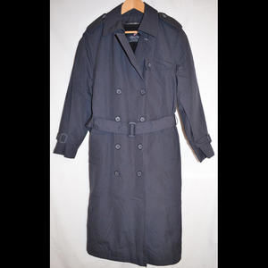 Newport Harbor Blue Trench Coat Double Breasted Zipout Lining Women's 2 Reg